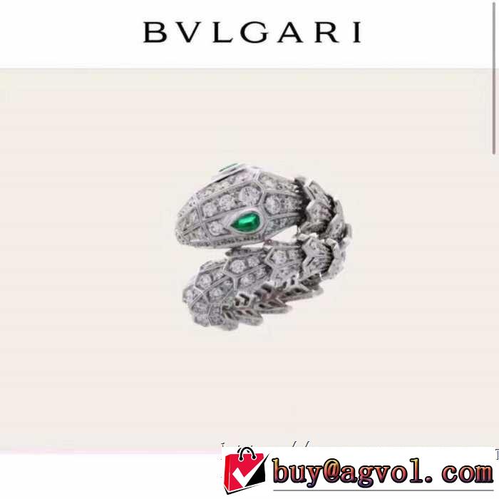 2019年最新ファッション ブルガリ BVLGARI 夏の大人カジュアルスタイル  リング/指輪 大人っぽく見せ新作 