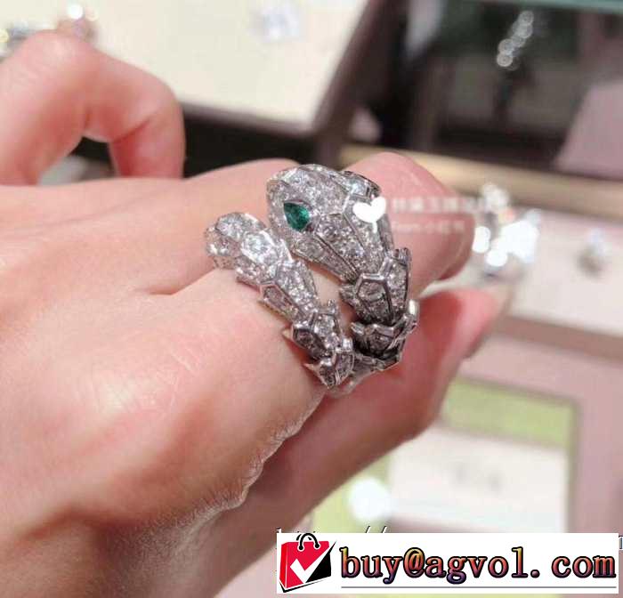 2019年最新ファッション ブルガリ BVLGARI 夏の大人カジュアルスタイル  リング/指輪 大人っぽく見せ新作
