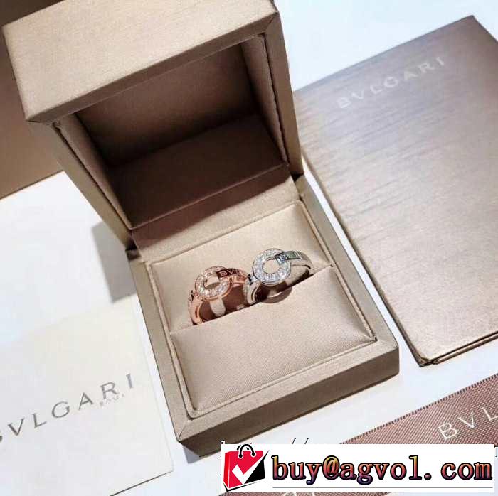 2色可選 ブルガリ BVLGARI 上品な涼やかさある印象に リング/指輪 2019春夏の大注目トレンド