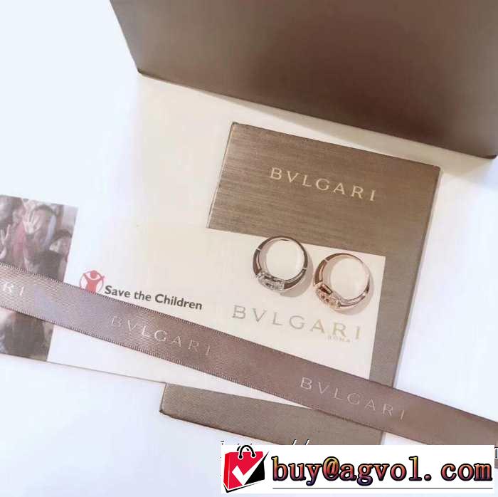 2色可選 ブルガリ BVLGARI 上品な涼やかさある印象に リング/指輪 2019春夏の大注目トレンド