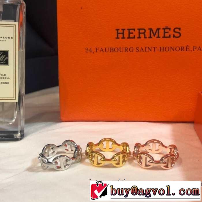 リング/指輪 大人のカジュアルスタイル エルメス 2019春夏は人気定番HERMES 今季のトレンド人気新作 3色可選