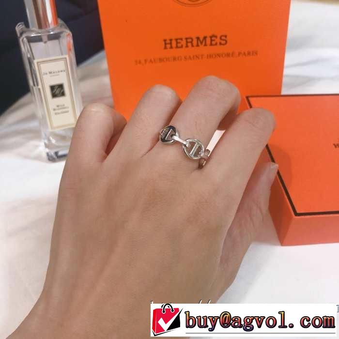リング/指輪 大人のカジュアルスタイル エルメス 2019春夏は人気定番HERMES 今季のトレンド人気新作 3色可選