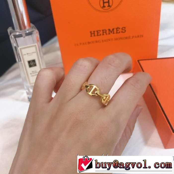 リング/指輪 大人のカジュアルスタイル エルメス 2019春夏は人気定番HERMES 今季のトレンド人気新作 3色可選