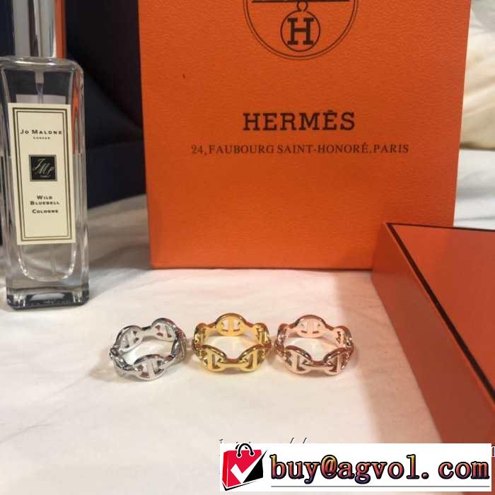 リング/指輪 大人のカジュアルスタイル エルメス 2019春夏は人気定番HERMES 今季のトレンド人気新作 3色可選