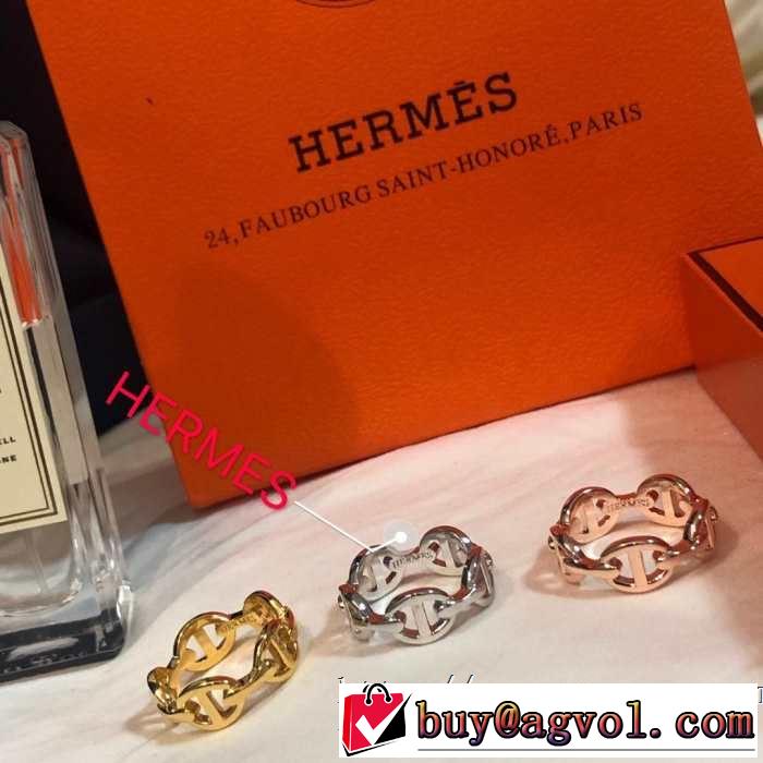 リング/指輪 大人のカジュアルスタイル エルメス 2019春夏は人気定番HERMES 今季のトレンド人気新作 3色可選