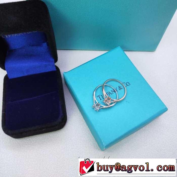 《2019年》今、注目のストリート リング/指輪 派手にはなりすぎず ティファニー Tiffany&Co 2色可選 特に夏は人気アイテム