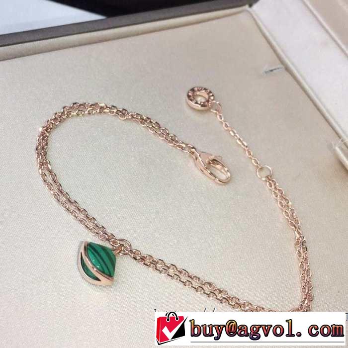 2019夏色っぽさ ブルガリ BVLGARI おしゃれデザインも大人気 ブレスレット 4色可選 夏の王道　適度な上品さ