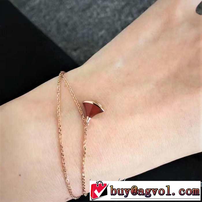 2019夏色っぽさ ブルガリ BVLGARI おしゃれデザインも大人気 ブレスレット 4色可選 夏の王道　適度な上品さ