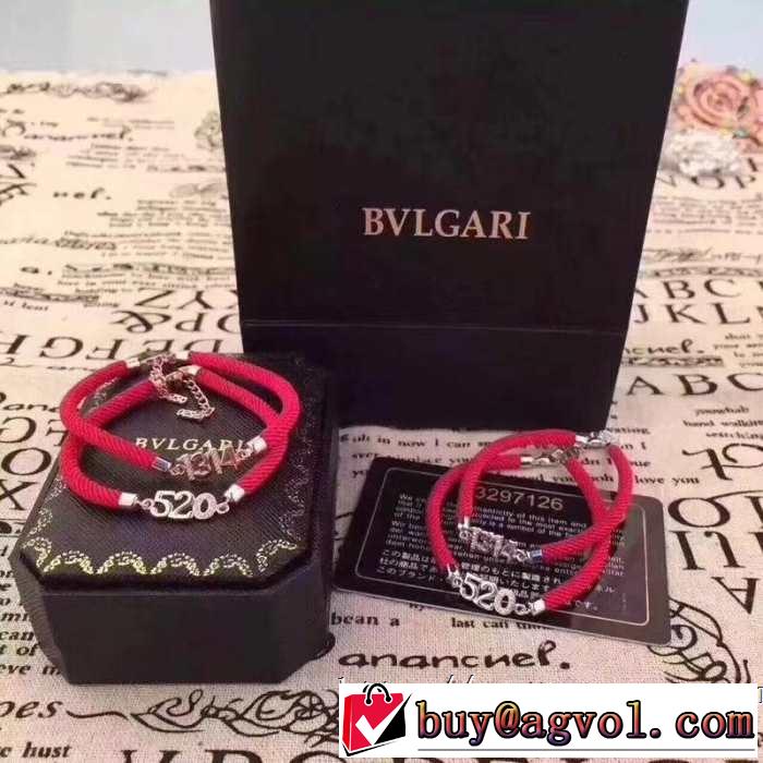 きちんと感が抜群 ブルガリ BVLGARI ブレスレット2019年の夏のマスト  2色可選 きれいめ上品に