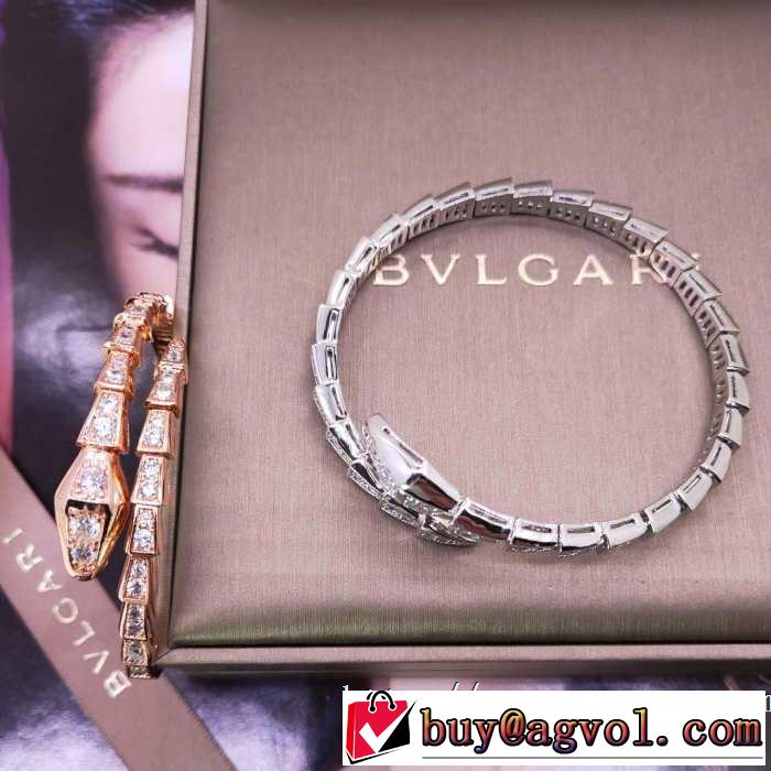 夏らしい抜け感を演出し ブルガリ 2019年春夏シーズンの人気 BVLGARI ブレスレット ぐっと鮮度がアップ 2色可選