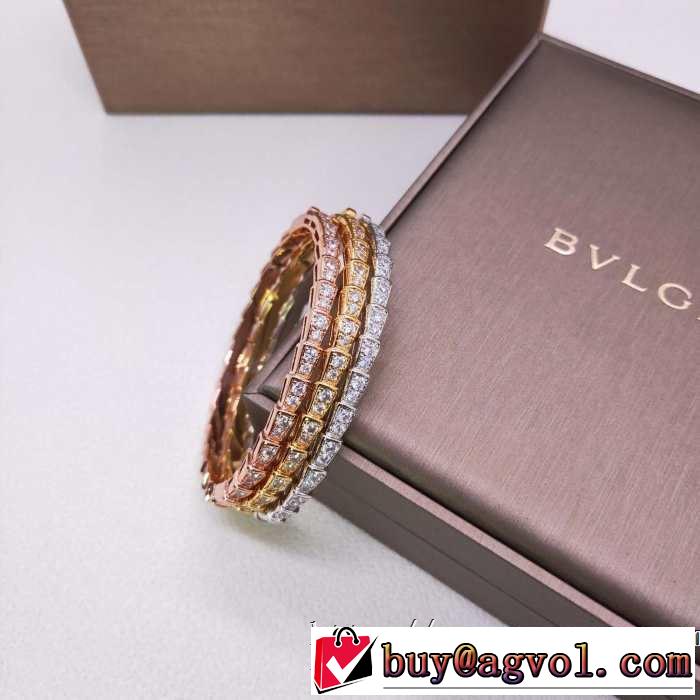 ぜひ今年のトレンドをチェック ブルガリちょっと大人の印象  BVLGARI 2019年春夏流行ファッションブレスレット 3色可選
