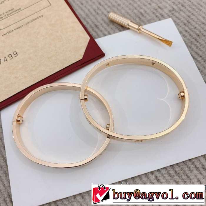 大人っぽく着こなし カルティエ 春夏の流行り2019新品 CARTIER ブレスレット 2色可選 好印象な上品スタイル