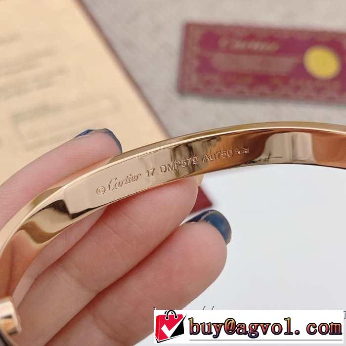 大人っぽく着こなし カルティエ 春夏の流行り2019新品 CARTIER ブレスレット 2色可選 好印象な上品スタイル