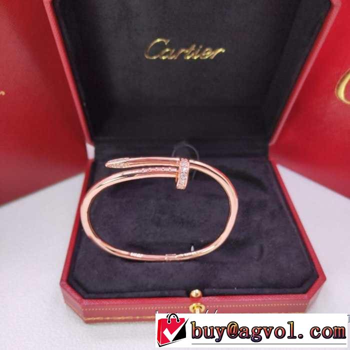 ブレスレット 大人のカジュアルスタイル カルティエ2019春夏は人気定番 CARTIER  洗練された印象に 3色可選