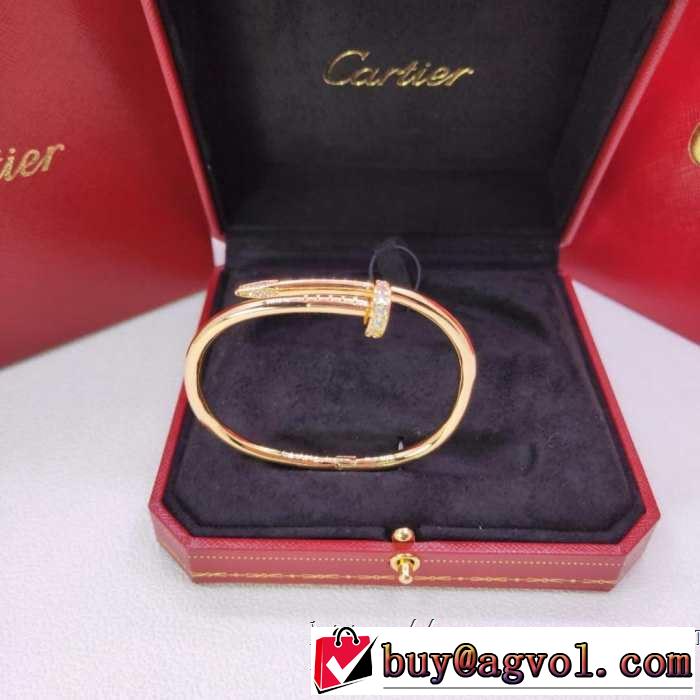 ブレスレット 大人のカジュアルスタイル カルティエ2019春夏は人気定番 CARTIER  洗練された印象に 3色可選