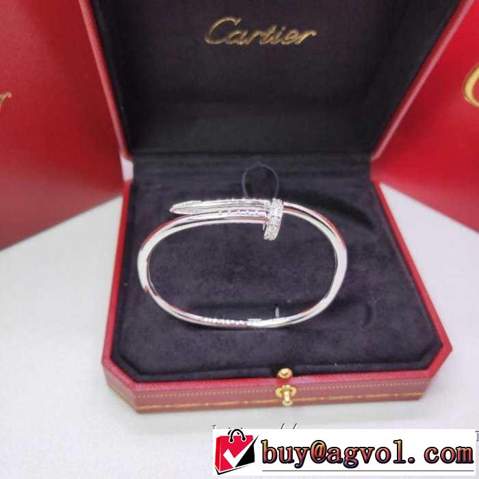 ブレスレット 大人のカジュアルスタイル カルティエ2019春夏は人気定番 CARTIER  洗練された印象に 3色可選
