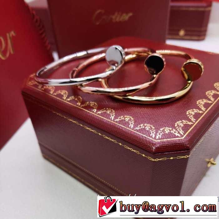 ブレスレット 大人のカジュアルスタイル カルティエ2019春夏は人気定番 CARTIER  洗練された印象に 3色可選