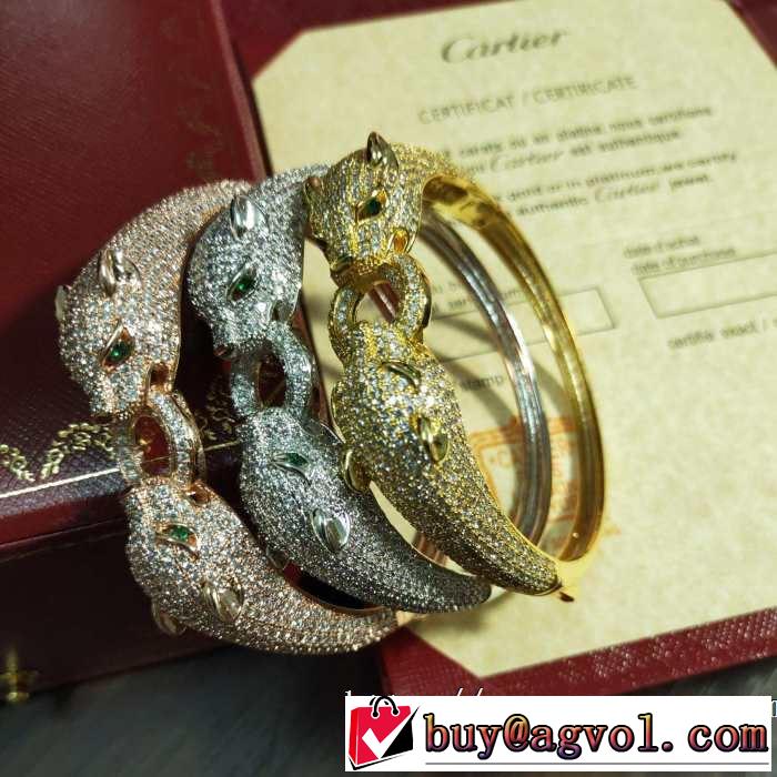 3色可選 派手にはなりすぎず カルティエ 2019SSのトレンド商品CARTIER ブレスレット素敵なスタイルで夏の定番