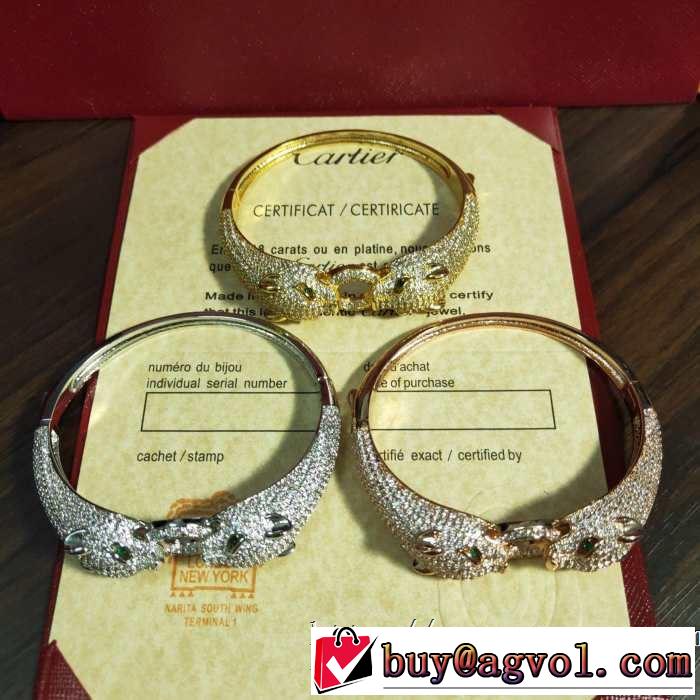 3色可選 派手にはなりすぎず カルティエ 2019SSのトレンド商品CARTIER ブレスレット素敵なスタイルで夏の定番