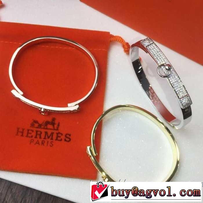 2019春夏も引き続き人気セール ブレスレット オシャレな印象に エルメス 3色可選HERMES おしゃれ上級者に挑戦