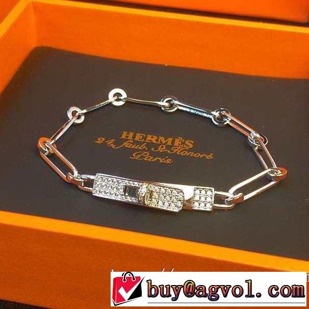 オシャレ印象で人気の高い  2019即旬な装いに エルメス HERMES ブレスレット きちんと感が抜群