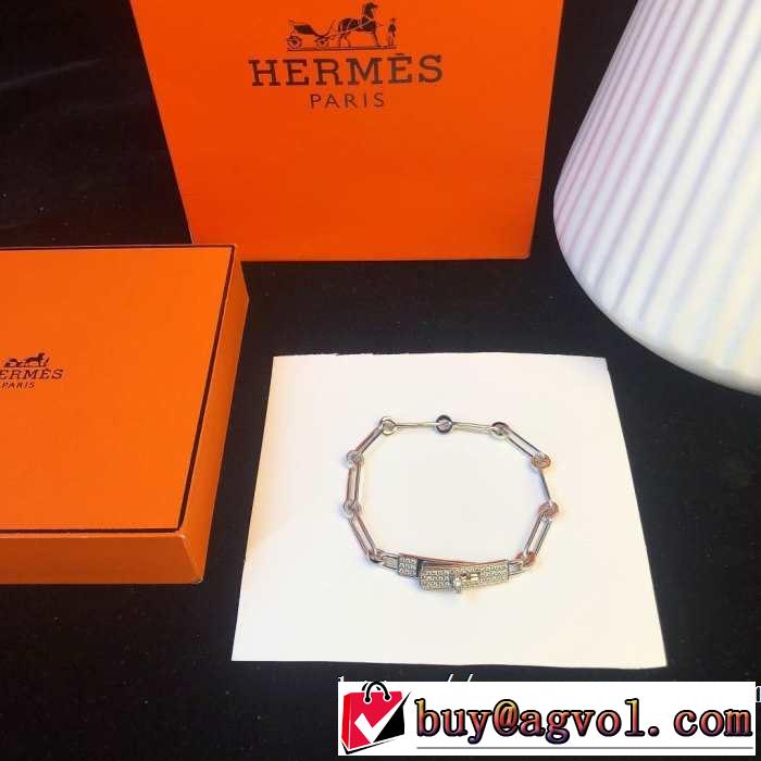 オシャレ印象で人気の高い  2019即旬な装いに エルメス HERMES ブレスレット きちんと感が抜群