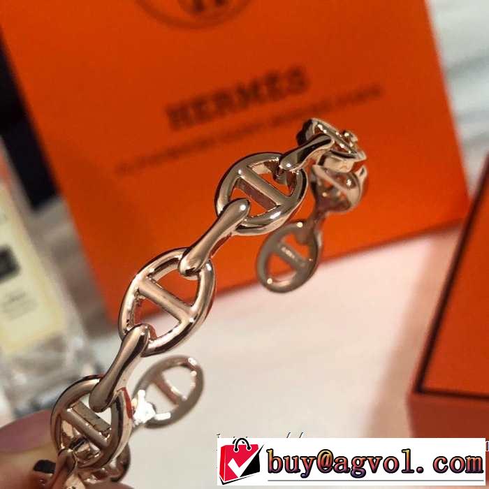 3色可選 きれいめ上品に ブレスレット 2019年の夏のマスト エルメス HERMES ぐっと鮮度がアップ
