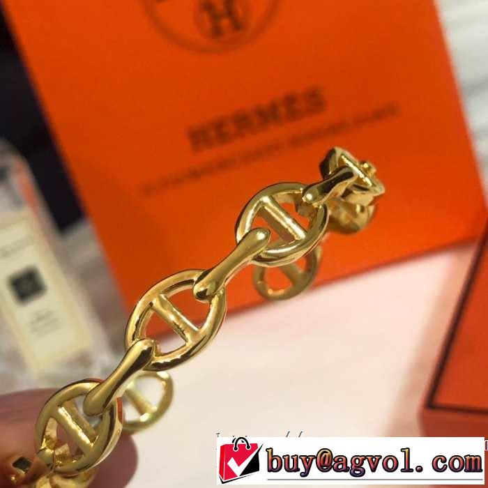 3色可選 きれいめ上品に ブレスレット 2019年の夏のマスト エルメス HERMES ぐっと鮮度がアップ