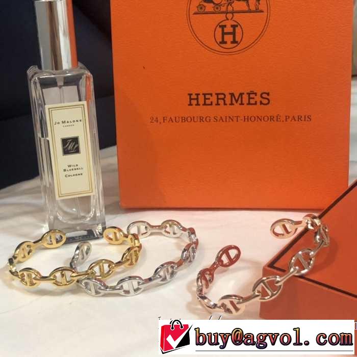 3色可選 きれいめ上品に ブレスレット 2019年の夏のマスト エルメス HERMES ぐっと鮮度がアップ