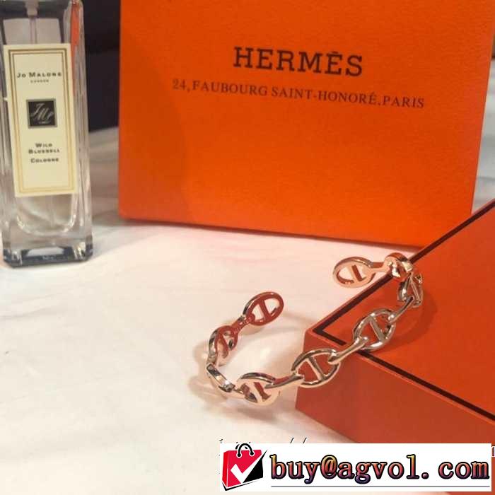 3色可選 きれいめ上品に ブレスレット 2019年の夏のマスト エルメス HERMES ぐっと鮮度がアップ