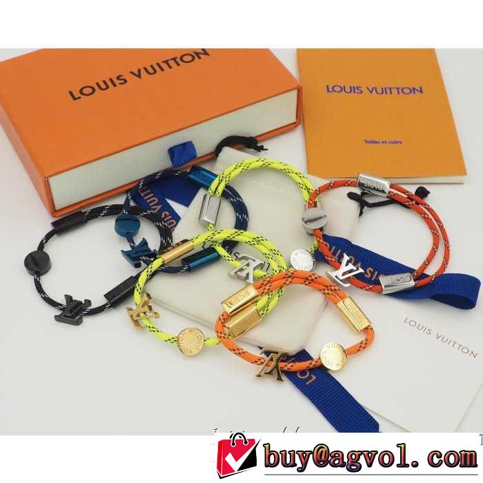夏の大人カジュアルスタイル ルイ ヴィトン LOUIS VUITTON 2019年最新ファッション ブレスレット 多色可選 リッチな印象に