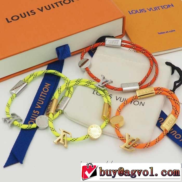 夏の大人カジュアルスタイル ルイ ヴィトン LOUIS VUITTON 2019年最新ファッション ブレスレット 多色可選 リッチな印象に