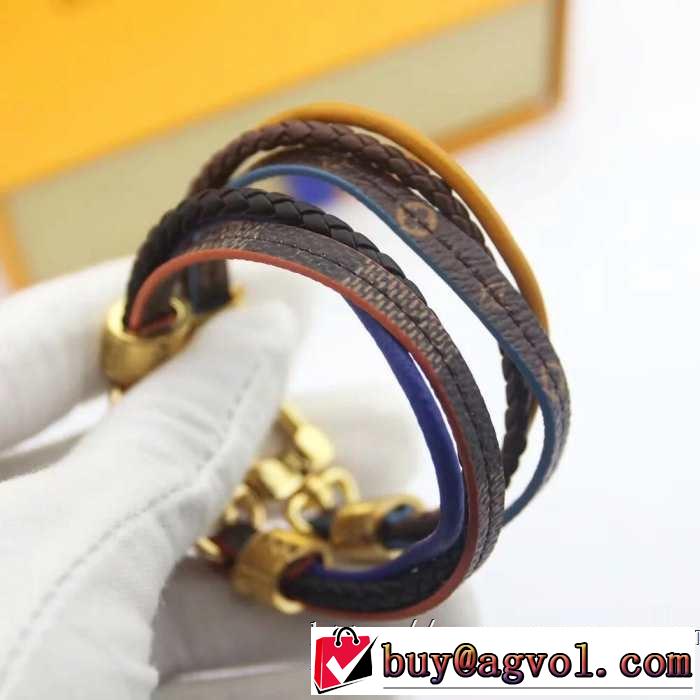 ルイ ヴィトン春夏の流行り2019新品 LOUIS VUITTON キレイめ感が強い ブレスレット 2色可選 スタイルを綺麗に 
