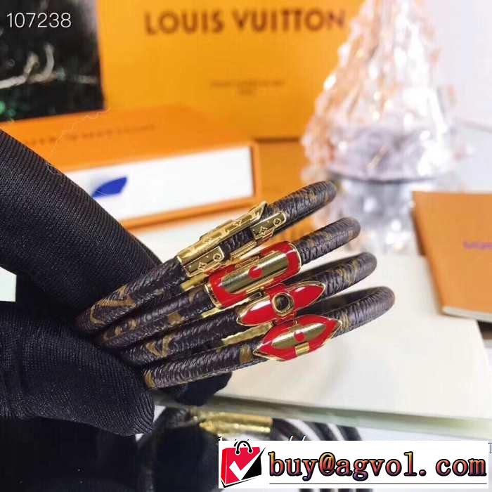 気持ちいい真夏日にぴったり ルイ ヴィトン  4色可選 LOUIS VUITTON おしゃれな夏ファッション2019 ブレスレット