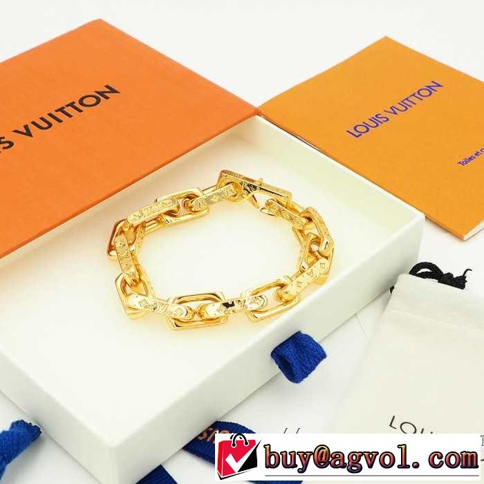クールな印象を引き立て ルイ ヴィトン 2019年の夏のマスト LOUIS VUITTON  ブレスレット ぐっと鮮度がアップ 4色可選