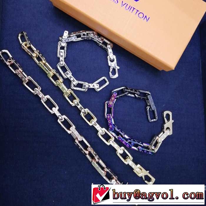 クールな印象を引き立て ルイ ヴィトン 2019年の夏のマスト LOUIS VUITTON  ブレスレット ぐっと鮮度がアップ 4色可選