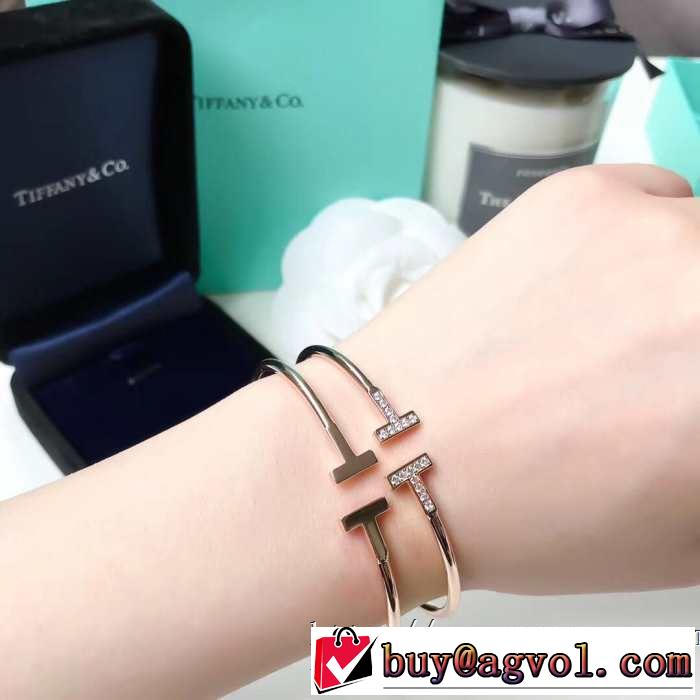 ブレスレット キレイめ感が強い ティファニー 春夏の流行り2019新品 Tiffany&Co 3色可選 甘過ぎず大人な印象に