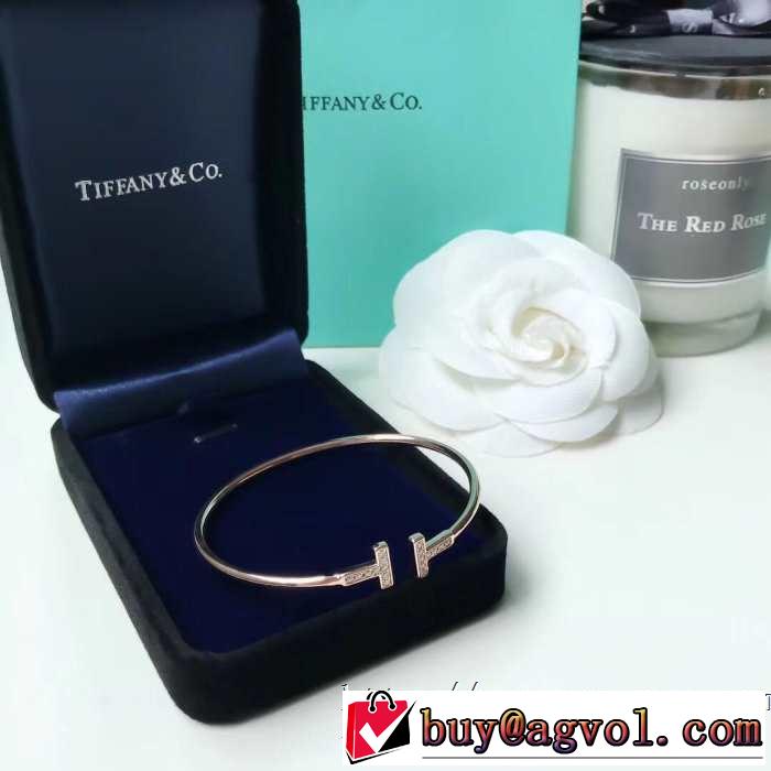 ブレスレット キレイめ感が強い ティファニー 春夏の流行り2019新品 Tiffany&Co 3色可選 甘過ぎず大人な印象に