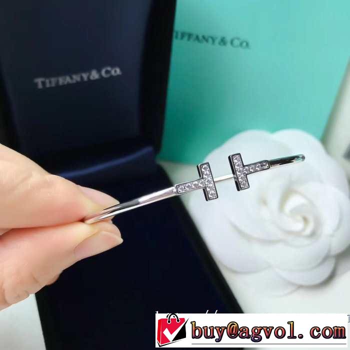 ブレスレット キレイめ感が強い ティファニー 春夏の流行り2019新品 Tiffany&Co 3色可選 甘過ぎず大人な印象に