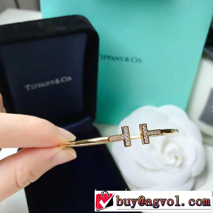 ブレスレット キレイめ感が強い ティファニー 春夏の流行り2019新品 Tiffany&Co 3色可選 甘過ぎず大人な印象に