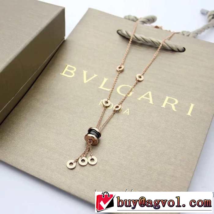 ネックレス 3色可選 2019春夏トレンドアイテム 今シーズン注目のデザイン ブルガリ BVLGARI