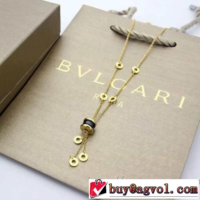 ネックレス 3色可選 2019春夏トレンドアイテム 今シーズン注目のデザイン ブルガリ BVLGARI