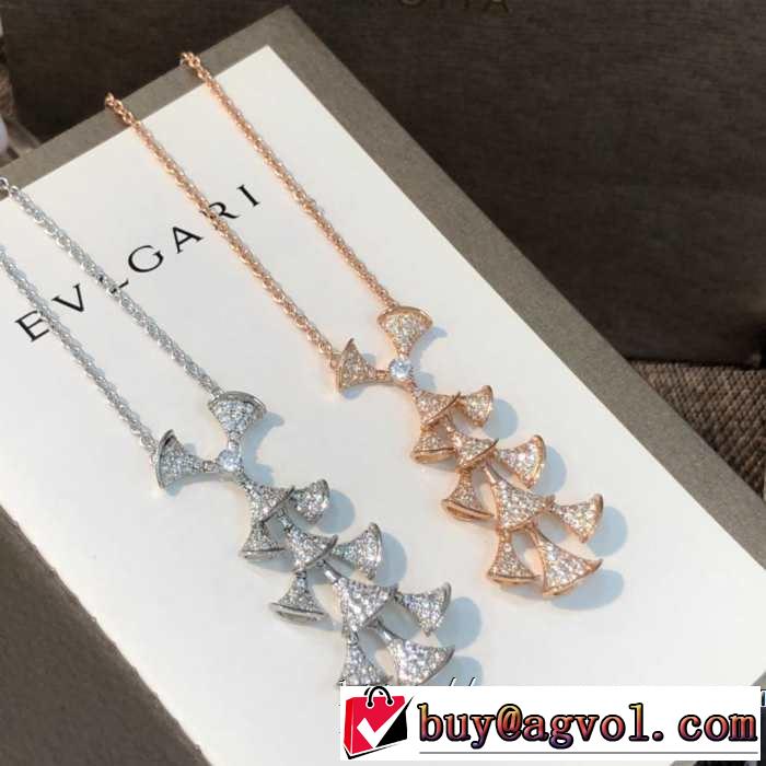 人気夏ファションおすすめ 2019SSのトレンド商品 ブルガリ BVLGARI ネックレス  2色可選