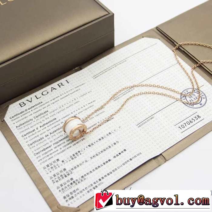 ブルガリ BVLGARI ネックレス  3色可選 高級感が好評です 《2019年》今、注目のストリート