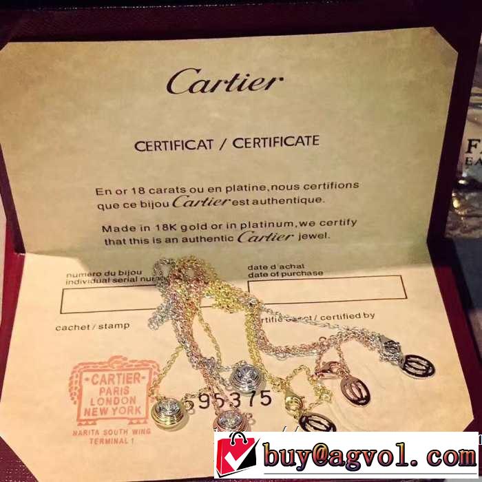 春夏シンプルファッションでOK！ カルティエ CARTIER ネックレス 3色可選 春夏の流行り2019新品