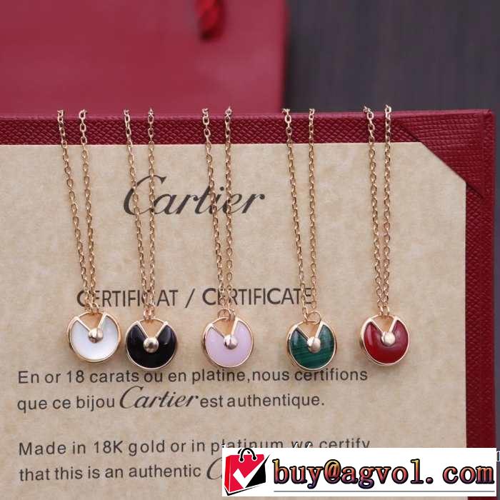 魅力的なカラー使い 2019春夏のトレンド新商品 カルティエ CARTIER ネックレス 多色可選