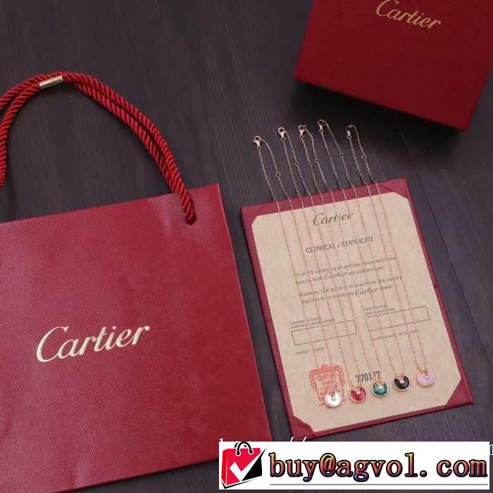 魅力的なカラー使い 2019春夏のトレンド新商品 カルティエ CARTIER ネックレス 多色可選
