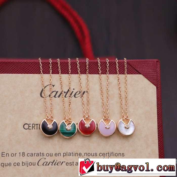 魅力的なカラー使い 2019春夏のトレンド新商品 カルティエ CARTIER ネックレス 多色可選