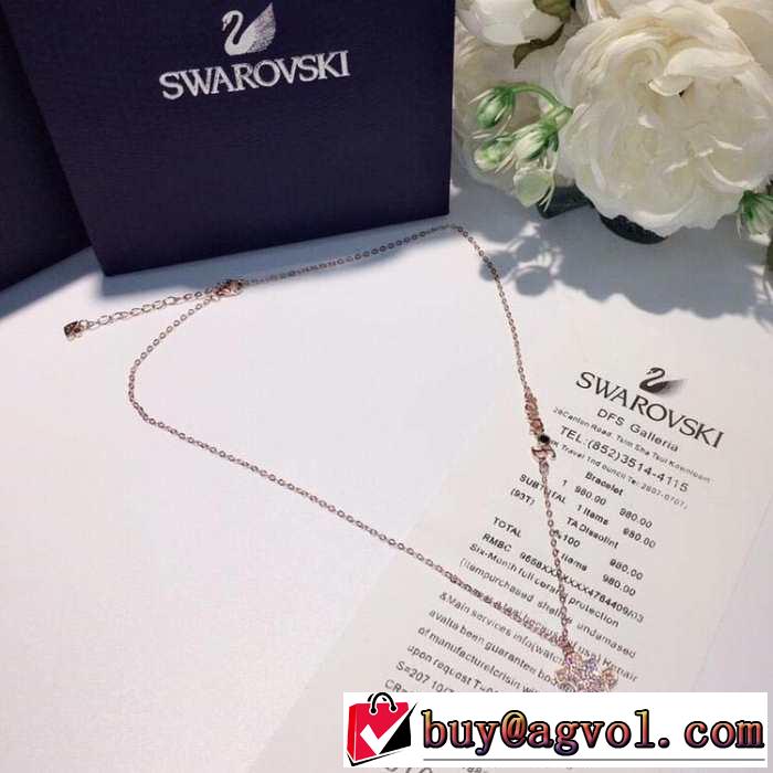 スワロフスキー SWAROVSKI ネックレス 2色可選 2019春夏も引き続きトレンド 今年春夏ファション流行り