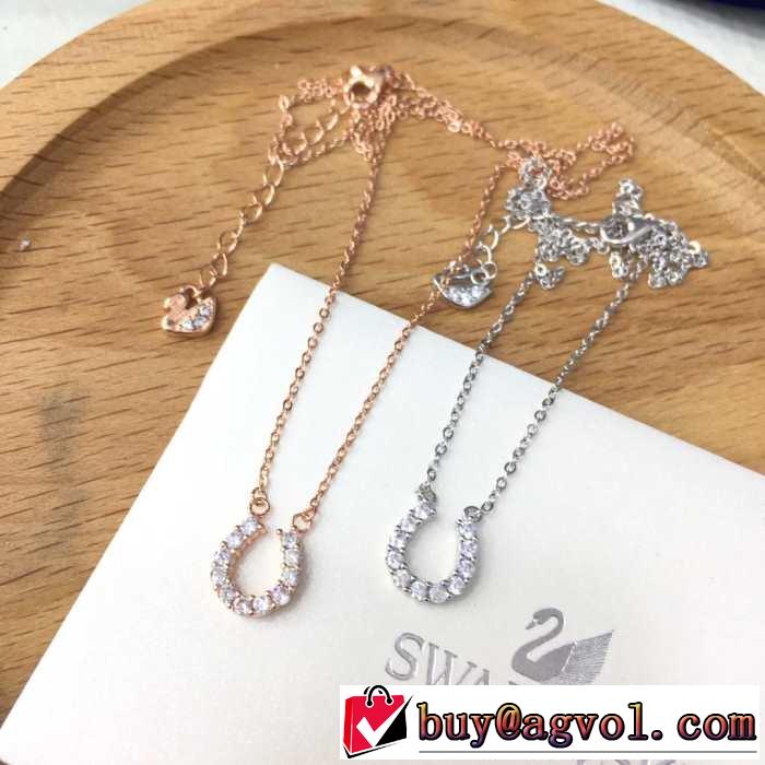 オシャレ印象で人気の高い 2019春夏は人気定番 スワロフスキー SWAROVSKI ネックレス 2色可選